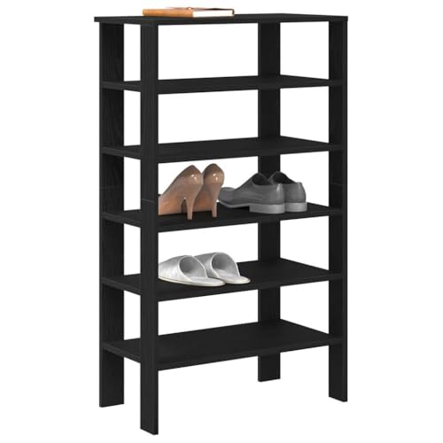 NQJIBUE Schuhregal schwarz 61x32x105cm Holzwerkstoff NQJIBUE Schuhregal schwarz 61x32x105cm Holzwerkstoff von NQJIBUE