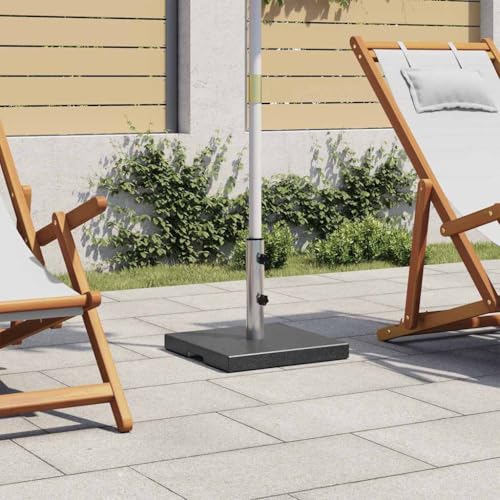 NQJIBUE Sonnenschirmständer Granit 20 kg eckig schwarz von NQJIBUE