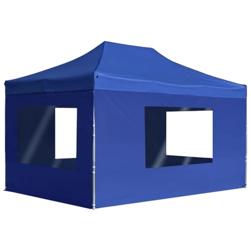 Profi Partyzelt faltbar mit Wänden Aluminium 4,5x3m blau Profi Partyzelt faltbar mit Wänden Aluminium 4,5x3m blau von NQJIBUE