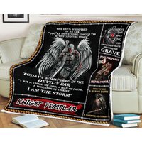 Knight Templars Decke Für Meinen Sohn Ich Bin Kind Gottes Ein Mann Des Glaubens Krieger Christi Der Sturm Bete Frieden Bereite Auf Krieg Vor von NQNGA