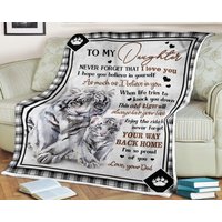 Tiger Decke, Damit Meine Tochter Nie Vergiss Dass Ich Dich Liebe Du Glaubst An Selbst Dein Weg Nach Hause Bin So Stolz Auf Lieb Papa von NQNGA