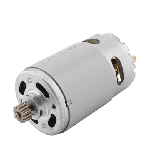 RS550 Gleichstrommotor, 10,8 V, 21500–29000 U/min, Hochgeschwindigkeits-RS 550-Mikromotor For Elektrische Bohrmaschinen, Sägen, Schraubendreher Mit 13-Zähne-Getriebe von NQWJFYXP