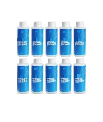 Reinigungsflüssigkeit for Staubsaugerroboter, Kompatibel Mit ECOVACS, Reinigungsflüssigkeit T20 N9 + T10 OMNI/T10 Turbo/X1 Omni/X1 Turbo X2pro, Bodenreinigungslösung 300 Ml(10pcs c) von NQWJFYXP