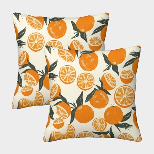 NRAOPEVVD Zitrones and Oranges Kissen Bezug 2er Set Kissenbezüge Wohnzimmer Kissenhülle Sofakissen Polyester Polster Textil Für Sofa Bett Garten Balkon Kinderzimmer Deko Kissen 45x45cm NRAOPEVVD Zitrones and Oranges Kissen Bezug 2er Set Kissenbezüge Wohnzimmer Kissenhülle Sofakissen Polyester Polster Textil Für Sofa Bett Garten Balkon Kinderzimmer Deko Kissen 45x45cm von NRAOPEVVD