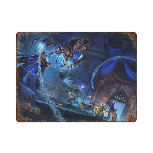 NRCKMIHRAE Game World of Warcraft Team-Abenteuer-Poster, Wanddekoration, Kunst, Metallblech-Poster, moderne Heimdekoration, Kunst, Metallposter, Hausbar, Laden, Dekorationen, Vintage-Schild, Geschenk, von NRCKMIHRAE