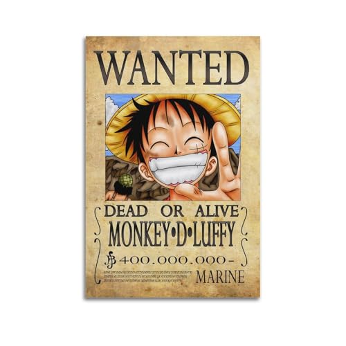 NRCKMIHRAE One Piece Love Wanted Anime-Manga-Poster, dekoratives Gemälde, Leinwand, Wandposter und Kunstdruck, moderne Familienschlafzimmer-Dekoration, Poster, 20 x 30 cm von NRCKMIHRAE