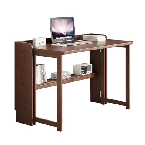 NRNQMTFZ Schreibtisch klappbar, platzsparender Bürotisch,Beistelltisch,Faltbar Tisch Schreibtisch Computertisch für Homeoffice Arbeitszimmer Klappbar PC Tisch(Size:83cm/32.6in) von NRNQMTFZ