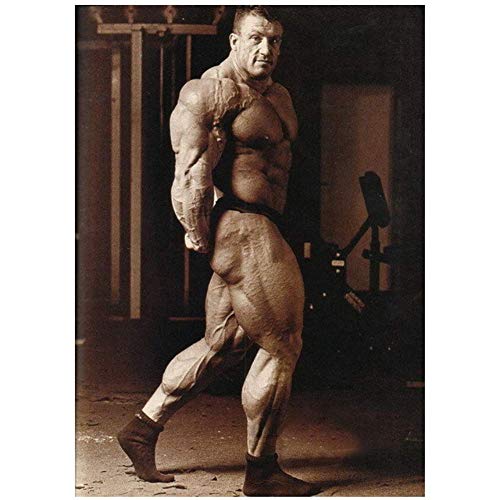 Dorian Yates - Englischer Top Bodybuilder Mr Olympia Poster Druck auf Leinwand-60x80cm ohne Rahmen von NRRTBWDHL