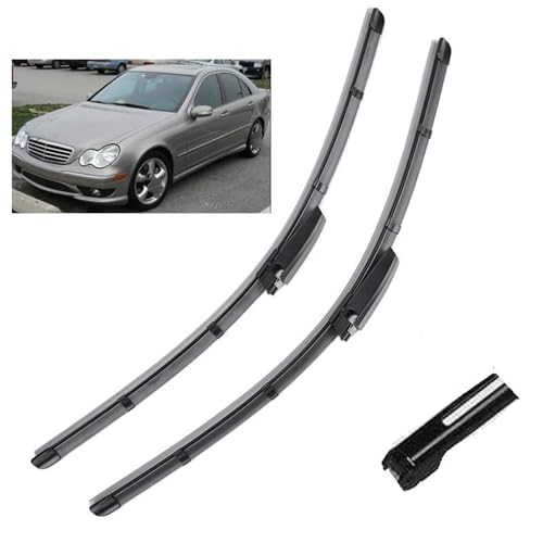 NRTNRFQW Auto-Wischerblätter Für Mercedes W203 C160 C180 C200 C230 C240 ​​C280 C350 C32 C55 2004-2007 Scheibenwischerblätter von NRTNRFQW