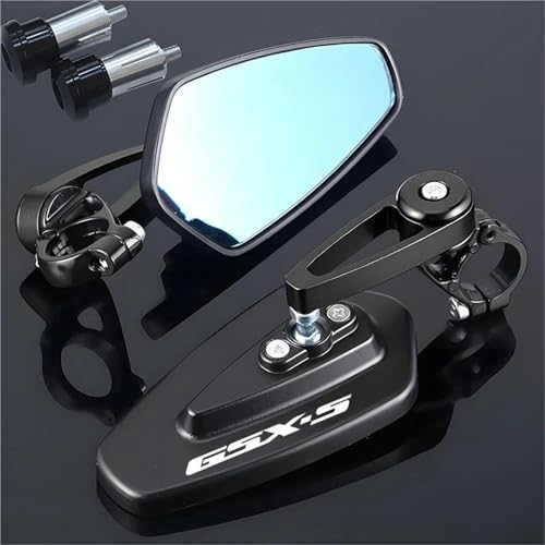 NRTNRFQW Motorrad-Rückspiegel Für Suzuki GSX-S1000GT GSXS1000GT GSX-S S1000 GSXS S 1000 GT Motorrad Spiegel Rück 2 Stücke Griff Bar End Montage(002) von NRTNRFQW