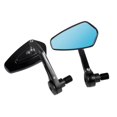 NRTNRFQW Motorrad-Rückspiegel Motorrad Lenker End Spiegel Für MT-07 MT-09 MT10 R6 R1 FZ1/FZS1000 FZ6 FZ6R XJ6 TMAX530 TMAX500(1Pair A) von NRTNRFQW