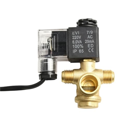2pcs Solenoid And Check Valve Mute Oil-free Machine Power Off Exhaust Check Valve For Air Pump Compressor Pneumatic Tools(A) von NRXNNDVAK