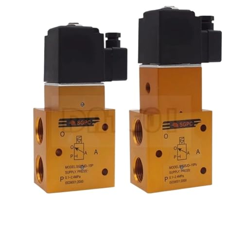 High-Pressure Solenoid Valve Two-Position Three-Way Blow Valve SG23JD 15P /15P2 AC220VDC24V 2.4Mpa(DC24V 15P2) von NRXNNDVAK