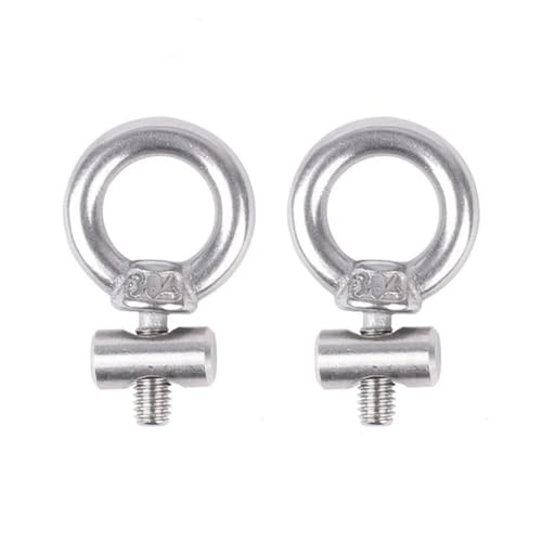 NSNGPAFACZ 2/4/6/8 Stück Markisenschienen-Stopper, 304 Edelstahl, 6 mm, stoppt Wohnmobil, Wohnmobil, Wohnwagen, M4 x 12 mm x 6 mm, Silber, RV-Teil-Zubehör Befestigungselemente und Clips für die Automo von NSNGPAFACZ