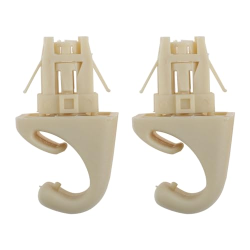 NSNGPAFACZ 2 Stück Sonnenblende Clip Haken Halterung Verschluss kompatibel for Toyota Corolla Camry Highlander Prius RAV4 Solara Befestigungselemente und Clips für die Automobilin(Beige) von NSNGPAFACZ