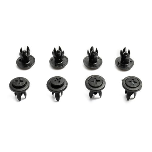 NSNGPAFACZ 50 Stück Karosserie, 6 mm Lochdurchmesser, Kunststoff-Nietenverschluss, Kotflügel, Stoßstange, Push-Pin-Clip, kompatibel for dem Halten am Kühlerjoch Befestigungselemente und Clips für die von NSNGPAFACZ