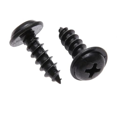 NSNGPAFACZ 50 Stück selbstschneidende Schrauben for Autos, universelle schwarze Clips, kompatibel for VW Nissan Befestigungselemente und Clips für die Automobilin von NSNGPAFACZ