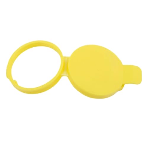 NSNGPAFACZ Deckel des Scheibenwischer-Waschflüssigkeitsbehälters, kompatibel for Saab 9-3 2003–2011, 9-3X 2010–2011, 9-5 1999–2009, 21347700, gelber Ersatzdeckel Befestigungselemente und Clips für die von NSNGPAFACZ
