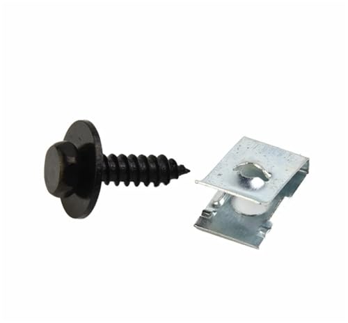 NSNGPAFACZ Heißer Verkauf Schraube Clips Werkzeug Outdoor Teile Ersatz Metall Unterboden Schwarz & Silber Kompatibel for BMW 1/3/5/6/7/X/Z Serie Befestigungselemente und Clips für die Automobilin von NSNGPAFACZ