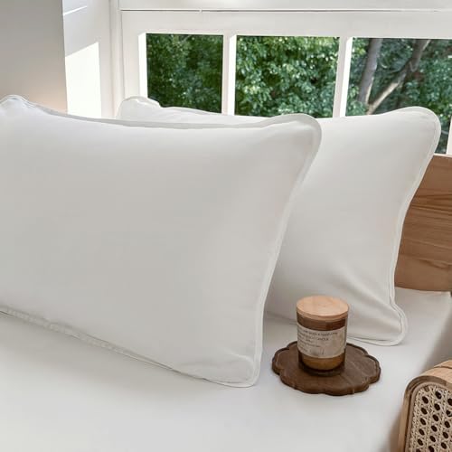 Milbenbezug Kissen 40x80cm 2er Set, Allergiker Kissenbezug, Kissenbezug gegen Hausstaubmilben, Allergie Bettwäsche Set Anti Milben 40x80cm Kissen von NSNLGSGC
