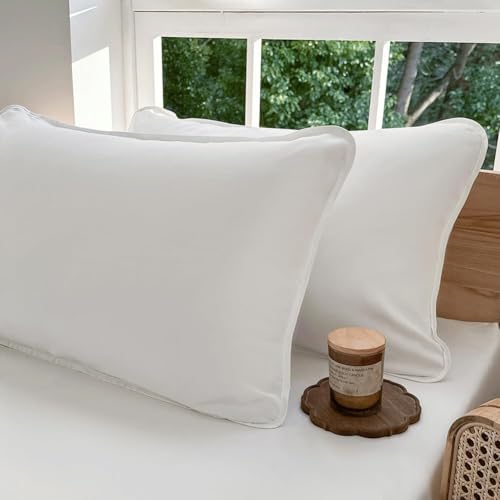 Milbenbezug Kissen 60x60 cm 2er Set，Allergiker Kissenbezug,Kissenbezug gegen Hausstaubmilben,Allergie Bettwäsche Set Anti Milben 60x60 cm Kissen von NSNLGSGC