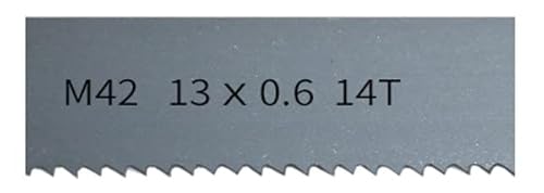 Bandsägeblätter, 9";M42 Bi-Metall 1/2" Bandsägeblätter. 1510, 1511, 1570, 1575 mm x 13 x 0,6 mm mit 6, 14Tpi. Bandsägeblatt for Schneiden von Hartholz, Metall(14Tpi,1510mm) von NSNYDNZ