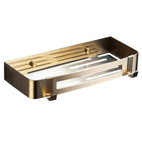 Duschregale, Duschablage aus Edelstahl mit 2 beweglichen Haken, for Kleben oder Schrauben, Wand-Organizer in mehreren Farben Duschregale, Duschablage aus Edelstahl mit 2 beweglichen Haken, for Kleben oder Schrauben, Wand-Organizer in mehreren Farben von NSNYDNZ