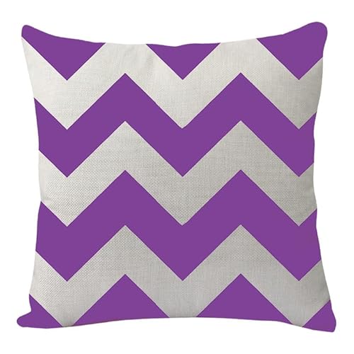 Herbstdeko, Kissenbezüge, 40 cm x, beige, rote, unsichtbarer Reißverschluss, Sofakissen, Outdoor-Kissen, Gartenkissen, dekorative Kissen, quadratischer Kissenbezug(Purple Red Geometry,40 x 40 cm) von NSNYDNZ
