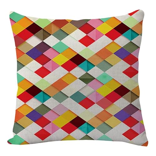 Herbstdeko, Kissenbezüge, 40 cm x, beige, rote, unsichtbarer Reißverschluss, Sofakissen, Outdoor-Kissen, Gartenkissen, dekorative Kissen, quadratischer Kissenbezug(Red Orange Abstract,(40x40cm)) von NSNYDNZ