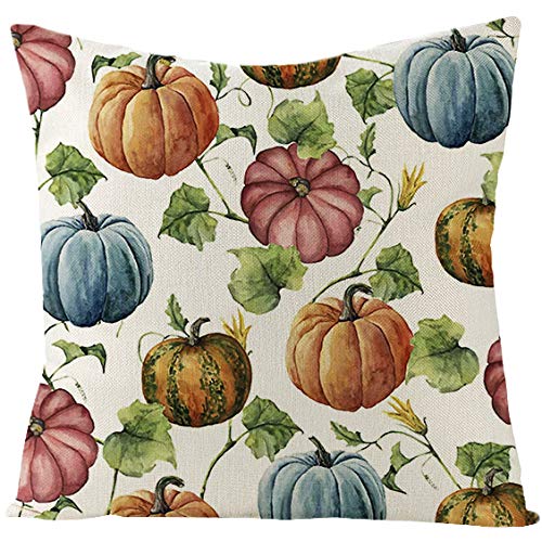 Herbstdeko, Kissenbezüge, 50 cm x, rot, blau, Kürbis-Kissenbezüge, unsichtbarer Reißverschluss, Sofakissen, Outdoor-Kissen, Gartenkissen, dekorative Kissen, quadratische(Blue Green Pumpkin,(45x45cm)) Herbstdeko, Kissenbezüge, 50 cm x, rot, blau, Kürbis-Kissenbezüge, unsichtbarer Reißverschluss, Sofakissen, Outdoor-Kissen, Gartenkissen, dekorative Kissen, quadratische(Blue Green Pumpkin,(45x45cm)) von NSNYDNZ