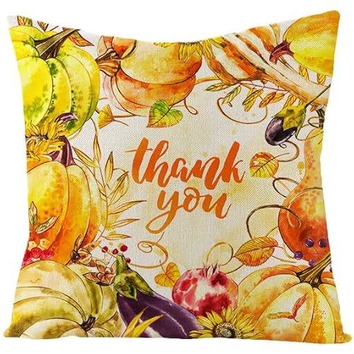 Herbstdeko, Kissenbezüge, 50 cm x, rot, blau, Kürbis-Kissenbezüge, unsichtbarer Reißverschluss, Sofakissen, Outdoor-Kissen, Gartenkissen, dekorative Kissen, quadratische(Yellow Leaf Flower,(50x50cm)) Herbstdeko, Kissenbezüge, 50 cm x, rot, blau, Kürbis-Kissenbezüge, unsichtbarer Reißverschluss, Sofakissen, Outdoor-Kissen, Gartenkissen, dekorative Kissen, quadratische(Yellow Leaf Flower,(50x50cm)) von NSNYDNZ
