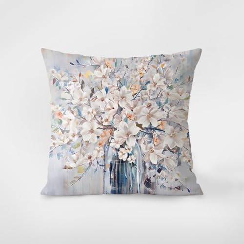 Herbstdeko, Kissenbezüge, 60 cm x, Blau, Beige, elegante, unsichtbarer Reißverschluss, Sofakissen, Outdoor-Kissen, Gartenkissen, Leinen, dekorative Kissen for Zuhause und Büro Herbstdeko, Kissenbezüge, 60 cm x, Blau, Beige, elegante, unsichtbarer Reißverschluss, Sofakissen, Outdoor-Kissen, Gartenkissen, Leinen, dekorative Kissen for Zuhause und Büro von NSNYDNZ