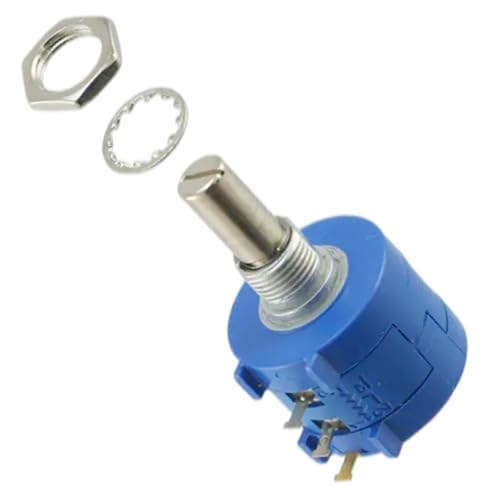 Potentiometer, 3590S-2-102L 1K Ohm Drehpotentiometer 10-Gang-Drahtgewickeltes Mehrgang-Drahtpotentiometer 1St(3590 5k Circular shaft) von NSNYDNZ