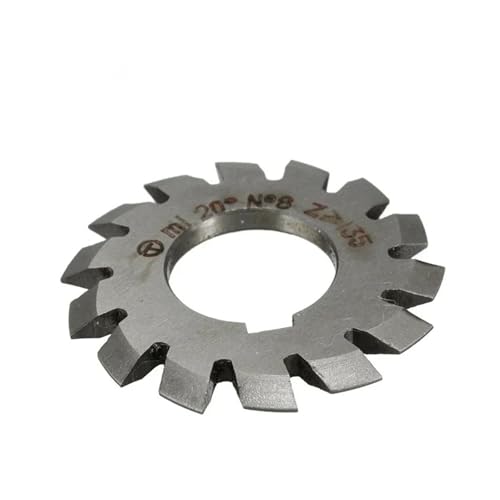 Präzisions-Wälzfräser, M0.6 M1 M2 M3 M4 M5 M6 M8 Modulus Grad Scheibe Stirnrad Fräser Gerade Zahn Scheibe Kegelrad 8 STÜCKE(M6.0 (No1-No8) 8PCS) von NSNYDNZ
