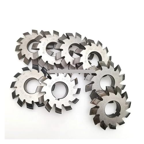 Präzisions-Wälzfräser, M4-Zahnradfräser-Set, 8-teilig, HSS-Evolventenschneidwerkzeuge, M1, M2, M3, M6, M10-Module, Evolventenzahnrad-Schneidwerkzeuge von NSNYDNZ