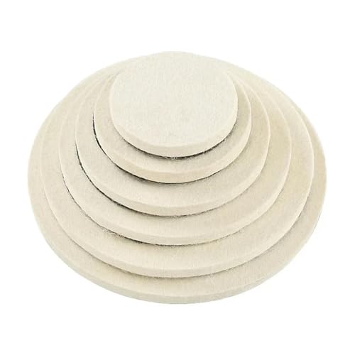 Schleifrad, 1 stück Polierscheibe Wollfilz-Schleifscheibe 3-8 Zoll Polierpad Schleifscheibe for Poliermaschine Winkelschleifer Bohrwerkzeug(7inch) von NSNYDNZ