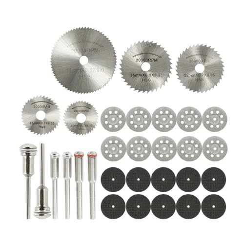 Schleifrad, Diamant-Sägeblatt-Schleifscheiben-Set mit Dornen, Schleifscheiben for Metallschneid-Drehwerkzeuge(31pcs) von NSNYDNZ