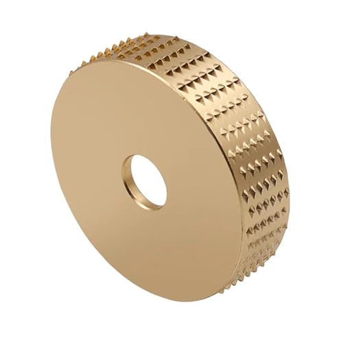 Schleifrad, Runde Holzwinkel-Schleifscheibe, Schleifen, Schnitzen, Rotationswerkzeug, Schleifscheibe, 75 mm, Winkelschleifer, Raspelscheibe, Wolframkarbidbeschichtung(Glod 16mm) von NSNYDNZ