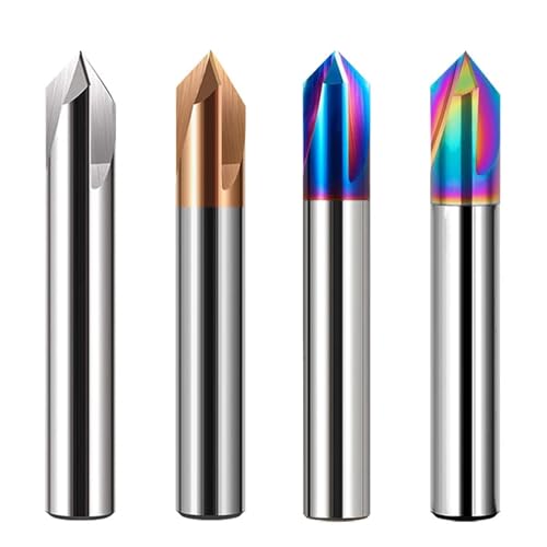 Senkbohrer-Set, 1pc 60/90/120 Winkel Aluminium Fräsen Beschichtung Zentrum Bit for Metall Hartmetall Router Bits(5.0MMx5Dx50L,HRC65x3Fx90Deg) von NSNYDNZ