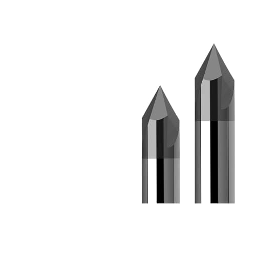 Senkbohrer-Set, 60 ° 90 120 3-12mm Hartmetall Anfasen Fräsen V Router Bit Metall Maschine Werkzeug Teil(8X50LX90R,1Piece) von NSNYDNZ