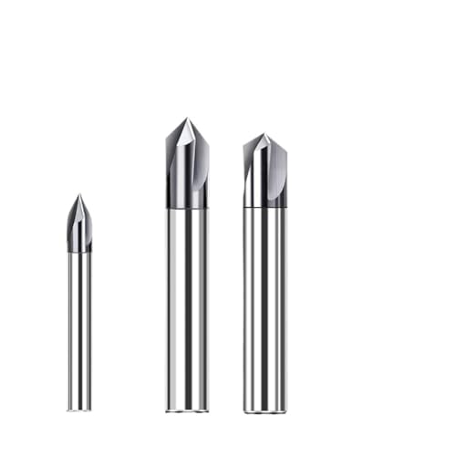 Senkbohrer-Set, 90 120 Grad 1-20 mm 3-Flöten-Fase-Fase-Werkzeuge Hartmetall verlängern Aluminium-Maschine Fräsen(1.2XR60X50LX2F) von NSNYDNZ