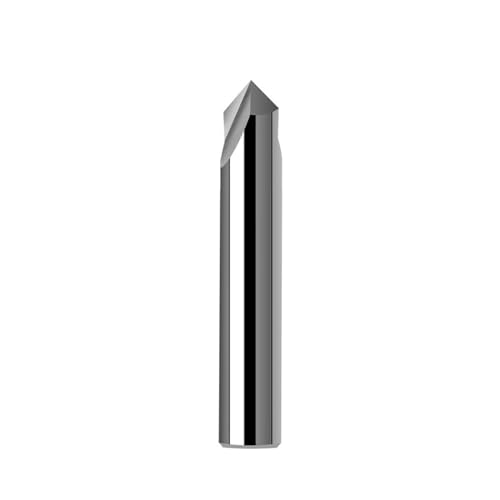 Senkbohrer-Set, HRC55 Wolframkarbid-Anfasfräsen mit gerader Nut, 60/90/120 Grad, Werkzeug for Gravierfräser(D4xR60x50L) von NSNYDNZ