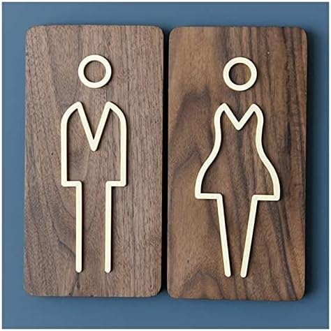 Toilettenschild, Badezimmer-Schild for Männer und Frauen, Figuren-Set – modernes Toilettenschild for Badezimmer-Türschilder von NSNYDNZ
