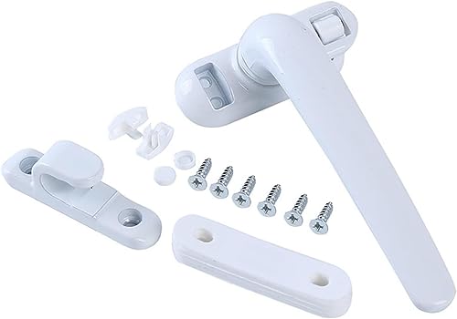 Universelle Fenstergriffe, Universal-Fenstergriffschloss Flügelfensterschloss Radgriff Hardware Möbelzubehör Tür- und Fenstergriffe(Wit) von NSNYDNZ