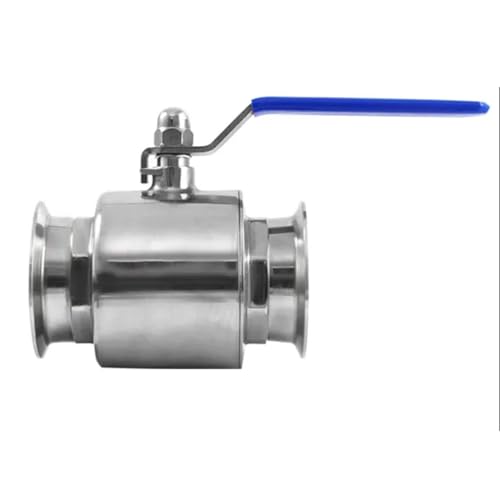 Wasserabsperrventil Edelstahlventil, 1 Stück 3/4 Zoll 1-1/4 1-1/2 1-3/4 2 Edelstahl-Sanitärkugelhahn 19 mm – 51 Tri-Clamp 50,5 64 Kugelhahn mit Ferrule-Typ(32mm x Ferrule 50.5) von NSNYDNZ