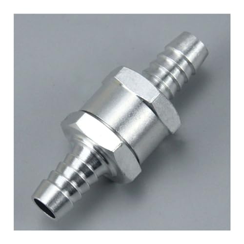 Wasserabsperrventil Edelstahlventil, 1 Stück Rückschlagventil aus Aluminiumlegierung, 6 mm 8 10 12 14 16 Einwegrohr-Rückschlagventil for Benzin-Dieselkraftstoff(8mm) von NSNYDNZ