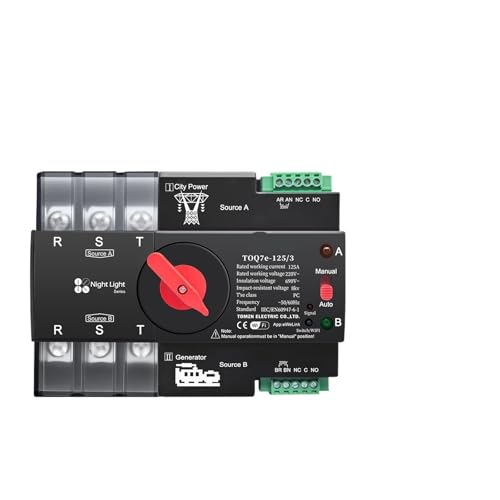 1PC 3P 100A Din Rail smart ATS timer 230V Dual Power Automatic Transfer Selector Switch Uninterrupted von NSPKZXTTGF
