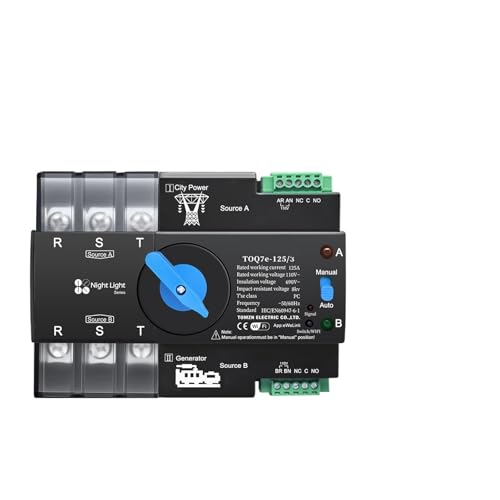 1PC 3P 63A 110V 120V Three Phase Dual Power Automatic Transfer Selector Switch Uninterrupted Din Rail von NSPKZXTTGF