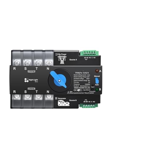 1pc 110V 120V Three Phase ATS Dual Power Automatic Transfer Selector Switch Uninterrupted 4P 63A 1pc 110V 120V Three Phase ATS Dual Power Automatic Transfer Selector Switch Uninterrupted 4P 63A von NSPKZXTTGF