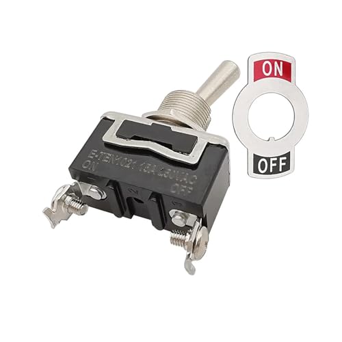 NSPKZXTTGF 1Pcs 15A 250V ON/Off Toggle Switch E-TEN1021 SPST 2 Leg Terminals Rocker Toggle Switches Black NSPKZXTTGF 1Pcs 15A 250V ON/Off Toggle Switch E-TEN1021 SPST 2 Leg Terminals Rocker Toggle Switches Black von NSPKZXTTGF